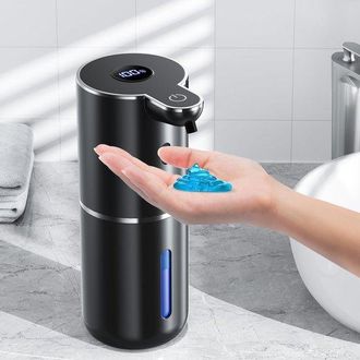 OEM Dispensador Autom&aacute;tico De Jab&oacute;n En Gel, Negro 380 Ml, Infrarrojo Sin Contacto, 6 Dosis Y 1200 Mah, Resistente Al Agua Ipx5, Para Cocina Y Ba&ntilde;o
