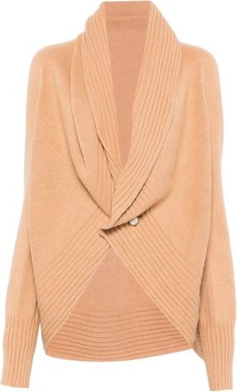 Alberta Ferretti Knit Sweater with Silhouette and Soft Texture