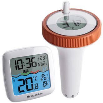 OEM Term&oacute;metro Flotante Inal&aacute;mbrico De F&aacute;cil Lectura Para Piscinas, Ba&ntilde;eras Y Acuarios - Crezuo
