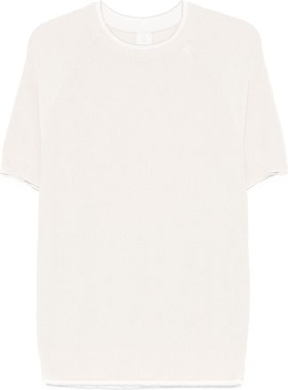 Eleventy fine-knit T-shirt - Neutrals
