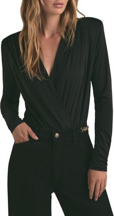 Favorite Daughter The Slinky Date Bodysuit in Black at Nordstrom, Size X-Small