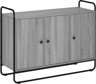 vidaXL Aparador Sonoma Gris 102 X 35 X 75 Cm Madera De Ingenier&iacute;a Vidaxl