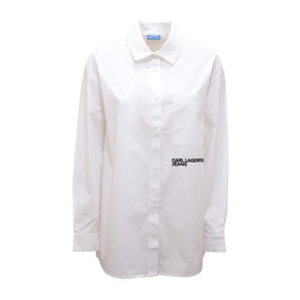 Karl Lagerfeld Donna, Camicette, Bianco, S, new
