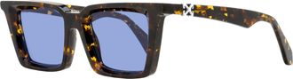 Off-white Unisex Rectangular Dalton Sunglasses OERI13U 6045 Havana 49mm