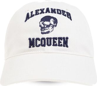 Alexander McQueen Baseballpet - Heren - Petten - Wit - M - Katoen - Accessoires