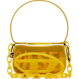 Diesel 1DR-Iconic Transparent TPU Shoulder Bag in Yellow at Nordstrom