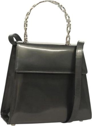 Ferragamo Tweedehands Canvas handtassen - Dames - Vintage Handtas - Grijs - ONE Size - Vintage