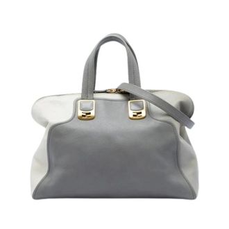 Fendi Pre-owned Leather fendi-bags - Dames - Pre-owned - Grijs - Maat: ONE Size Leer