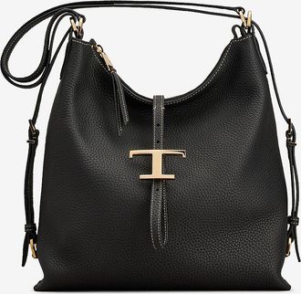 Tod's Wandelbare Tasche aus genarbtem Leder T Timeless