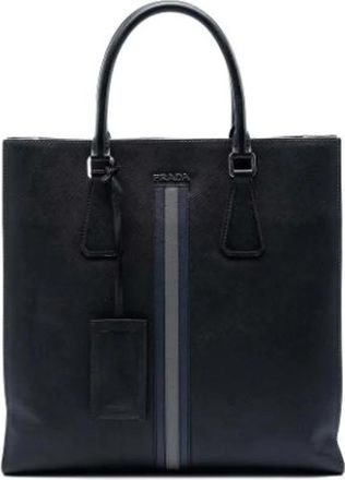 Prada Pre-owned Vintage Tote Bag - Dames - Vintage Shopper - Zwart - ONE Size - Leer - Vintage