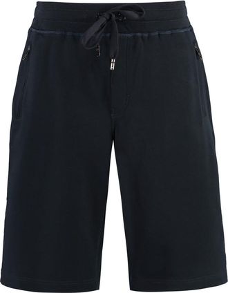 Dolce & Gabbana Blue Logo Tag Bermuda Shorts