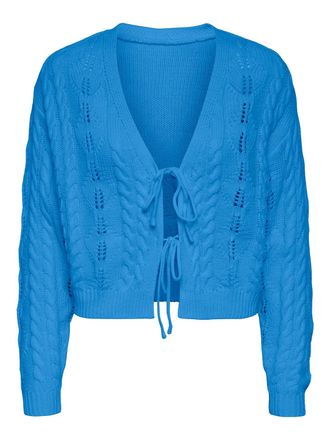 Pieces Womens Pcblanca Ls Reversible Knit Cardigan Bc Sweater, Marine Blue, L