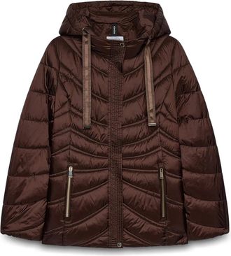 Fiorella Rubino Down Jassen - Dames - Winterjassen - Bruin - 3XL - Jassen