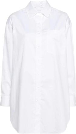 Calvin Klein Witte Casual Overhemd met Lange Mouwen - Dames - Overhemden - Wit - XS - Katoen - Overhemden