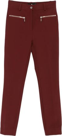 Etro Pantaloni con zip - Rosso