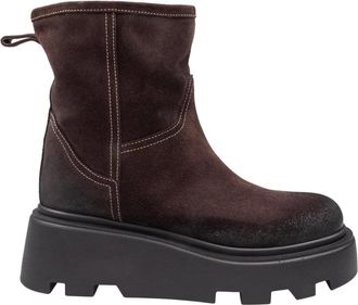 Premiata Schoenen, Dames, Bruin, 39 EU, Su&egrave;de, Tronchetto in camoscio