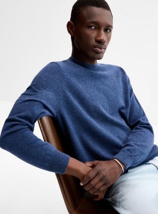 Le 31 Mens Pure cashmere crew-neck sweater