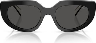 Prada Sunglasses Prd02 S 20 G08 Z Black White/Dark Grey Women