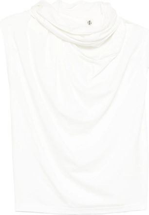 The Garment Draped Scarf Blouse