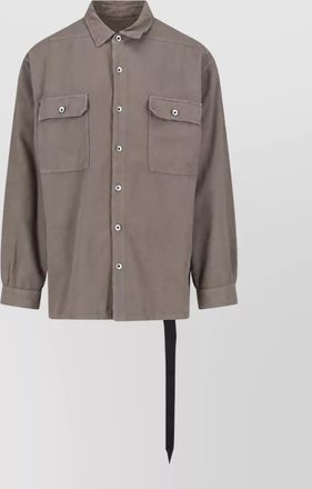Rick Owens cotton shirt jacket