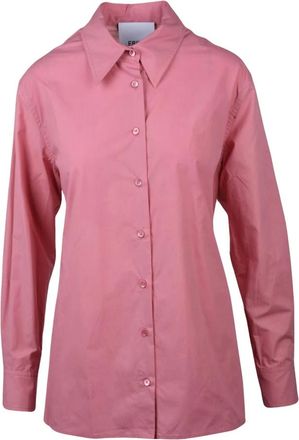 Erika Cavallini Semi Couture Erika Cavallini overhemd - Dames - Blouses & Shirts - Roze - Maat: L Katoen