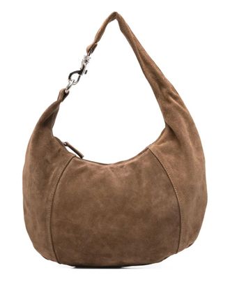 Gimaguas Paula suede shoulder bag - Brown