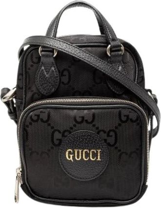 Gucci Pre-owned Cross Body Bags, female, Black, Size: ONE SIZE Pre-owned Off the Grid Satchel