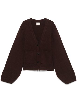 Khaite Scarlet cardigan - women - Cashmere - S - Brown