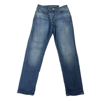 Denham Straight Jeans, male, Blue, Size: W25 L28 Girlfriend Tapered Fit Mid Blue Jeans