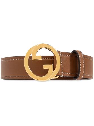 Gucci Caramel leather Gucci Blondie belt - women - Calf Leather - 75 - Brown