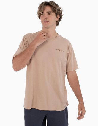 Hurley Mens Hurley Mens Cycles Of the Earth Short Sleeve T-Shirt - Tan - Size: 44