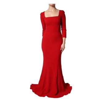 Dolce & Gabbana Viscose Sheath Bodycon Mermaid Dress - female - Dolce & Gabbana - Gowns - Red - S - Dresses