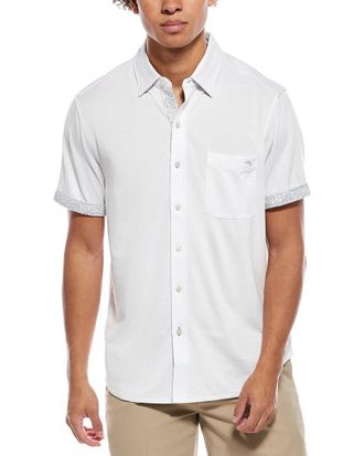 Tommy Bahama San Lucio Tri Leaf Geo Happy Hour Shirt