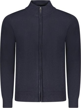 North Sails Lange Mouwen Rits Vest - Heren - Vesten - Blauw - 3XL - Katoen - Truien & Vesten