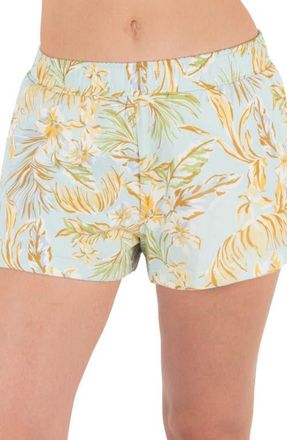 Hurley Fall Palms Shorts in Starlight Blue at Nordstrom, Size Medium