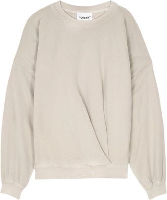 Isabel Marant Sauria Isabel Sweatshirt - Dames - Sweatshirts - Beige - XS - Katoen - Hoodies & sweatvesten