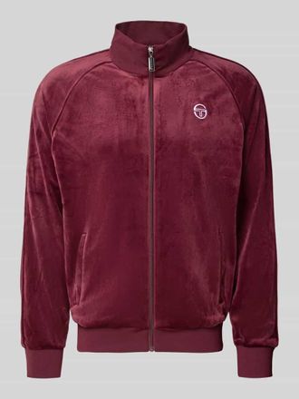 Sergio Tacchini Sweatjacke mit Stehkragen Modell SERGIO in Violett, Gr&ouml;&szlig;e L