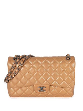 Chanel Borsa a spalla Jumbo Double Flap Pre-owned 2011 - Oro