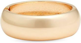 Open Edit Round Hinged Bangle in Gold at Nordstrom