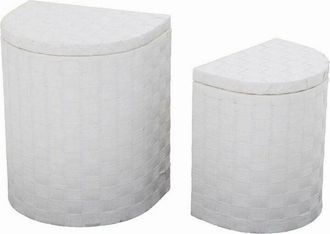 Vacchetti Vacchetti - Caja De Papel Blanco Con Forro 1-2 45x35h54 Media Luna