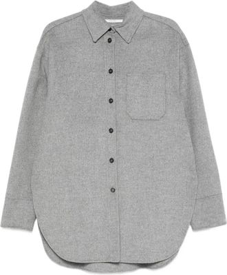 Sportmax Giacca-camicia in lana - Grigio