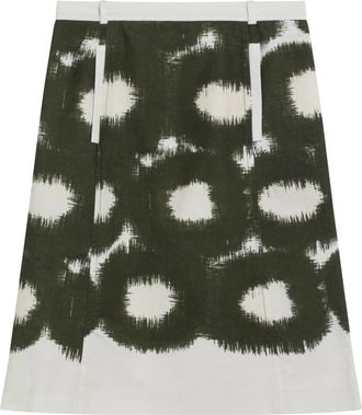 Prada Short Skirts, female, Multicolor, Size: 2XS Printed Canvas Skirt