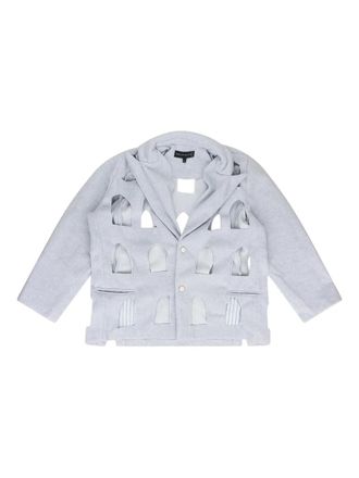 Who Decides War by Ev Bravado Blazer con cut-out - Grigio