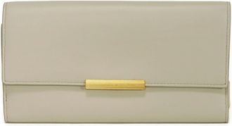 Bottega Veneta Ivory White Leather Wallet (Tri-Fold) (Pre-Owned)