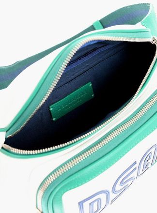 Dsquared2 Bicolour Hammered Leather Waist Bag size One Size