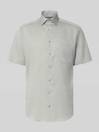 Olymp Modern Fit Business-Hemd mit Kentkragen in Gruen, Gr&ouml;&szlig;e 39