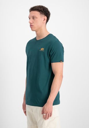 Alpha Industries T-Shirt ALPHA INDUSTRIES Basic T-Shirt SL, Herren, Gr. XS, gr&uuml;n (force gr&uuml;n), Obermaterial: 100% Baumwolle, Shirts T-Shirt
