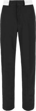 Palm Angels Rechte Broek - Heren - Straight fit broeken - Zwart - S - Katoen - Broeken