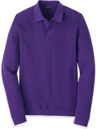 Paul Fredrick Cotton Three Button Polo