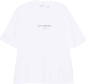 Off-white White Crew Neck T-Shirts